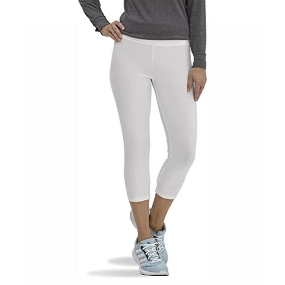 No Nonsense | Pants u0026 Jumpsuits | Womens Cotton Capri Legging With Wide  Waistband No Nonsense White Small | Poshmark